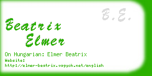 beatrix elmer business card